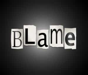 Blame concept.